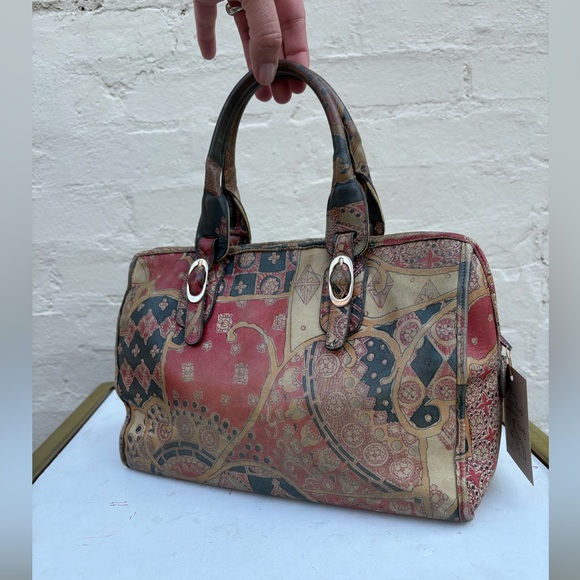 Handbags - Vintage Hand Painted Dome Satchel Handbag